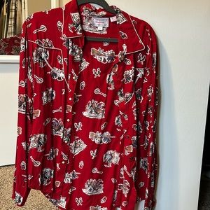 Rodeo themed pearl snap